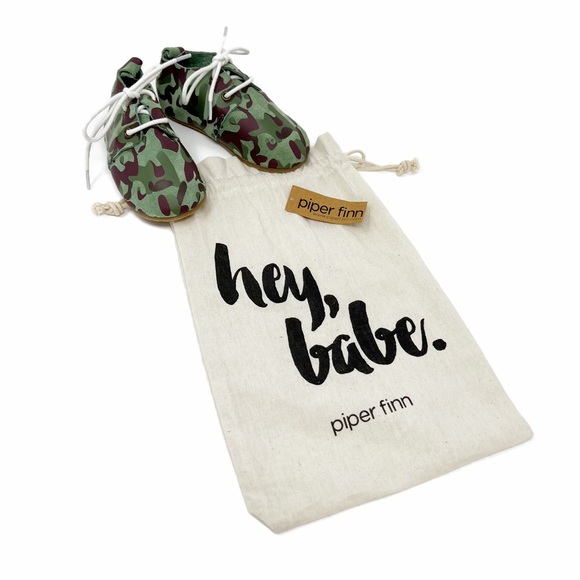 Piper Finn Camouflage Low Top Oxfords Hard Sole 6 Camo - Picture 1 of 6